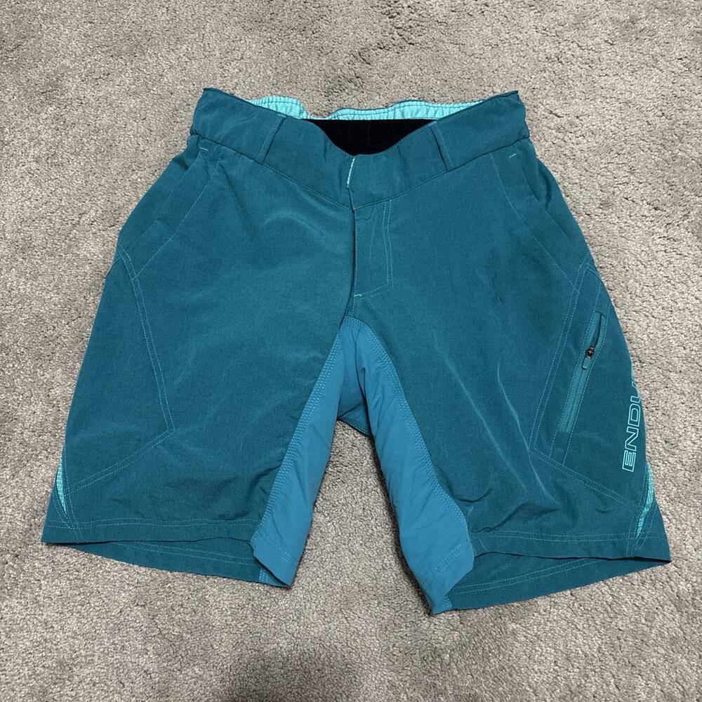 Endura Shorts Womens Size Small Blue Cargo Hummvee Bike Cycling Padded Shorts